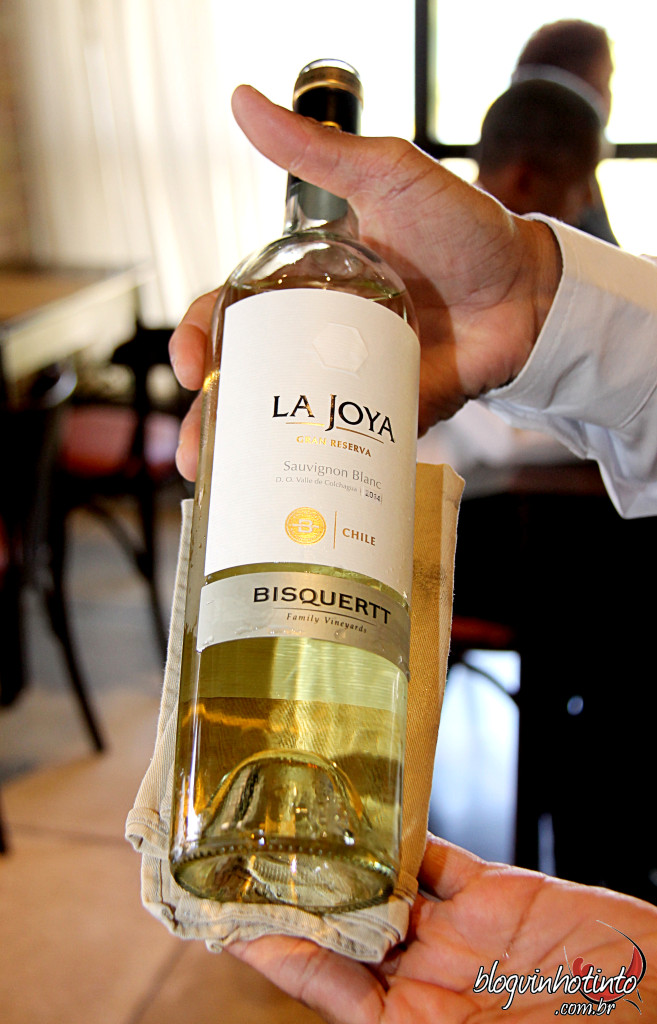 La Joya Sauvignon Blanc 2014 - Boa acidez, bom equilíbrio, muito fresco e ausência de notas herbáceas marcantes.