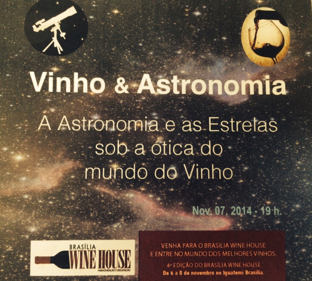 A curiosa palestra Vinho e Astronomia está na programação do evento