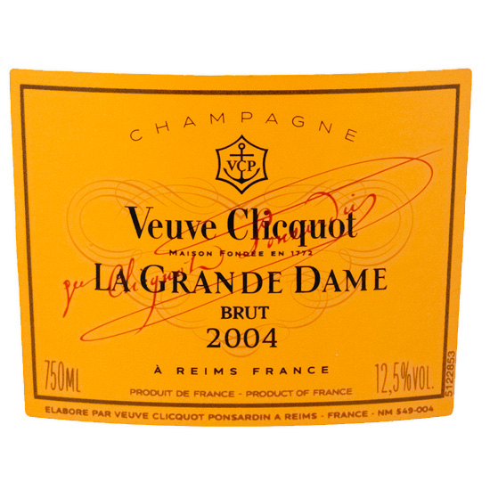 Um dos maiores destaques da noite será o Veuve Clicquot La Grande Dame Blanc 2004