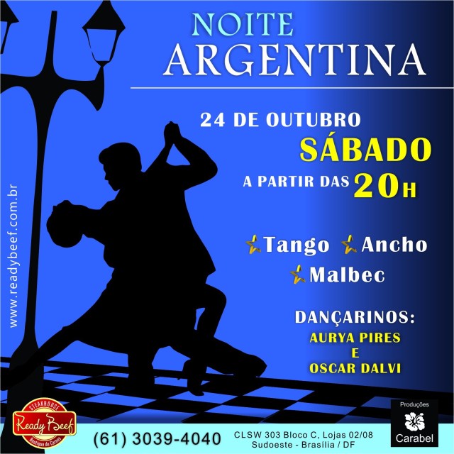 Ready Beef traz tango e dança do ventre na  programação cultural do mês